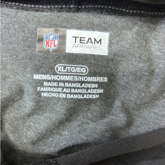 NFL Team Apparel Mens Atlanta Falcons Long Sleeve Hooded Shirt XLT Gray - Picture 5 of 9